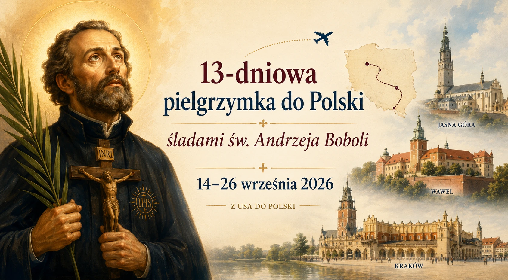 Odkryj duchowe serce Polski! Wyjątkowa Pielgrzymka Śladami św. Andrzeja Boboli
